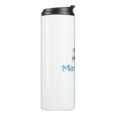 Miami Beach, Florida, Grunge Cool Thermosbecher (Nach links gedreht)