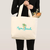 Miami Beach, Florida I Liebe Jumbo Stoffbeutel (Vorderseite (Produkt))