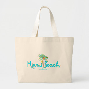 Miami Beach, Florida I Liebe Jumbo Stoffbeutel