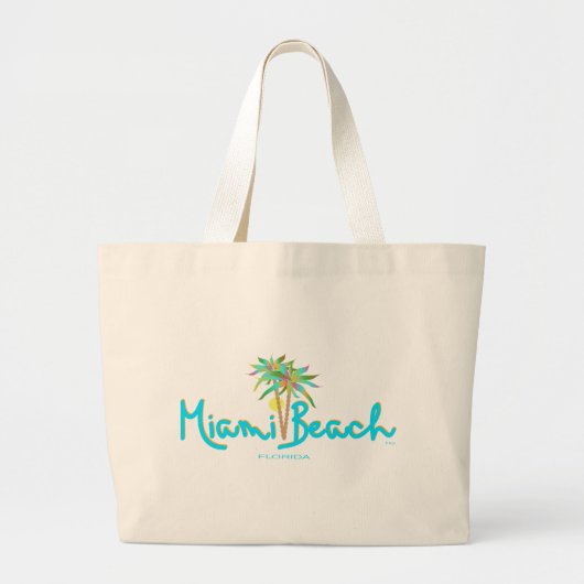 Miami Beach, Florida I Liebe Jumbo Stoffbeutel (Vorne)