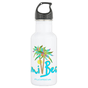 Miami Beach, Florida Ich liebe Dich Trinkflasche
