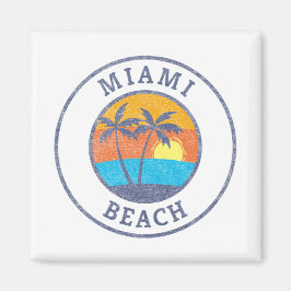 Miami Beach, Florida im klassischen Stil Magnet