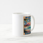 Miami Beach Florida Kaffeetasse (VorderseiteRechts)