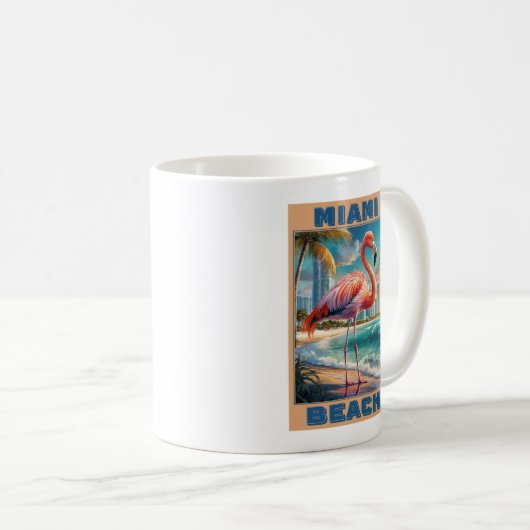 Miami Beach Florida Kaffeetasse (VorderseiteRechts)