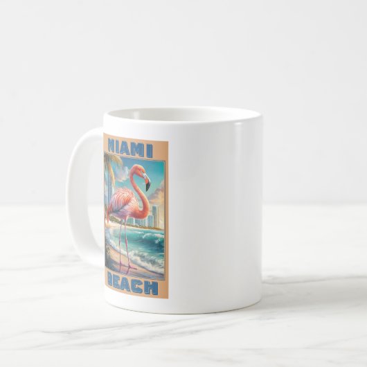 Miami Beach Florida Kaffeetasse (Vorderseite Links)
