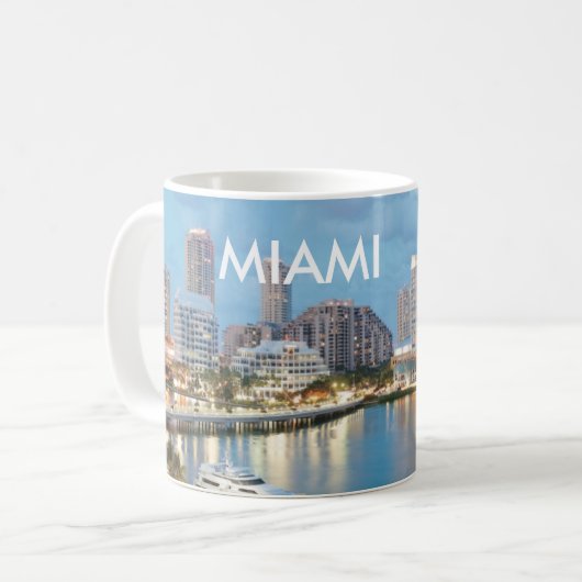 MIAMI BEACH FLORIDA KAFFEETASSE (Vorderseite Links)