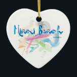 Miami Beach, FLorida Keramikornament<br><div class="desc">Dieses bunt abstrakte Design von Miami Beach sieht gut aus auf T - Shirt, Tasse, Hüten, Taschen, Hund-T - Shirt und vieles mehr. Großartige Geschenke für alle.</div>