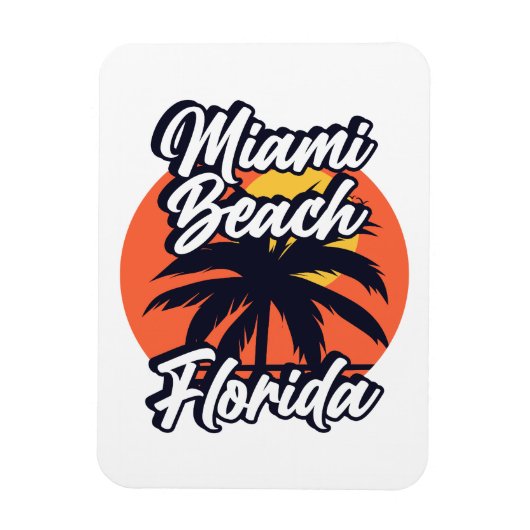 Miami Beach, Florida Magnet (Vertikal)