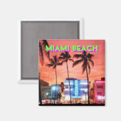 Miami Beach, Florida Magnet (Vorderseite/Rückseite)