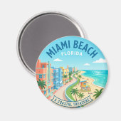 Miami Beach Florida Magnet (Vorderseite/Rückseite)