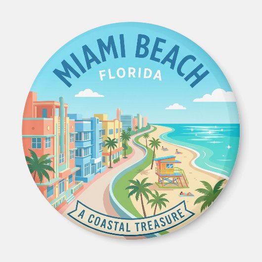 Miami Beach Florida Magnet (Vorne)