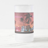 Miami Beach, Florida Mattglas Bierglas (Mittel)