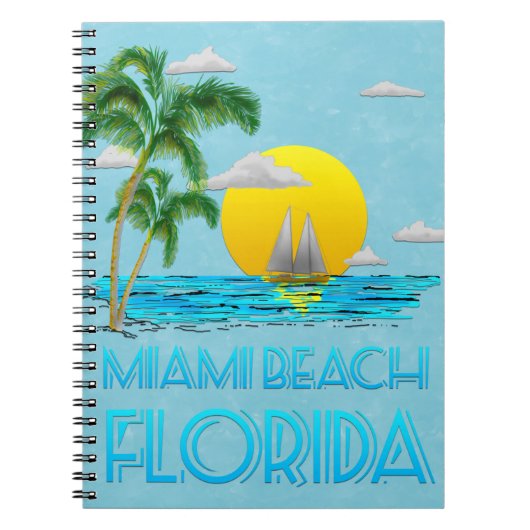 Miami Beach Florida Notizblock (Vorderseite)