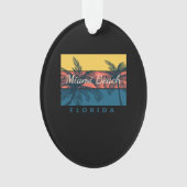 Miami Beach Florida Ornament (Vorderseite)