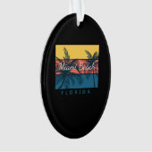 Miami Beach Florida Ornament (Vorderseite)