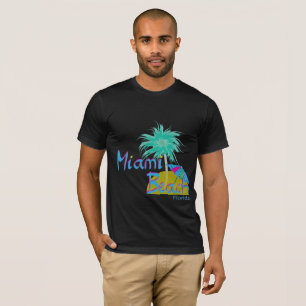 Miami Beach Florida Palm Fun Sun Cool T-Shirt