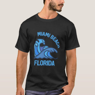 Miami Beach Florida Pocket Welle T-Shirt