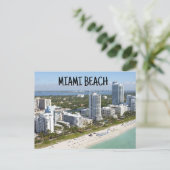 MIAMI BEACH FLORIDA POSTCARD POSTCARD POSTKARTE (Stehend Vorderseite)