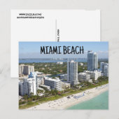 MIAMI BEACH FLORIDA POSTCARD POSTCARD POSTKARTE (Vorne/Hinten)