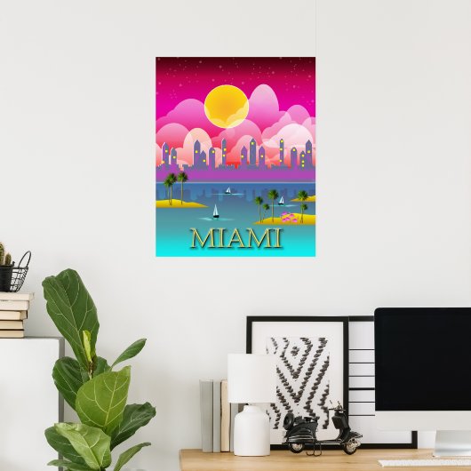 Miami Beach Florida Poster (Heimbüro)