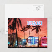 Miami Beach, Florida Postkarte (Vorne/Hinten)