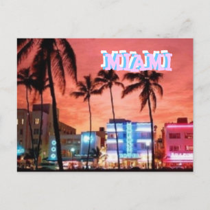 Miami Beach, Florida Postkarte