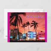 Miami Beach, Florida Postkarte (Vorne/Hinten)