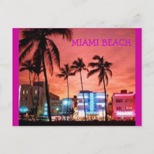 Miami Beach, Florida Postkarte