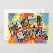 Miami Beach Florida Postkarte (Vorne/Hinten)