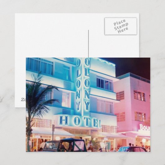 MIAMI BEACH FLORIDA POSTKARTE (Vorne/Hinten)
