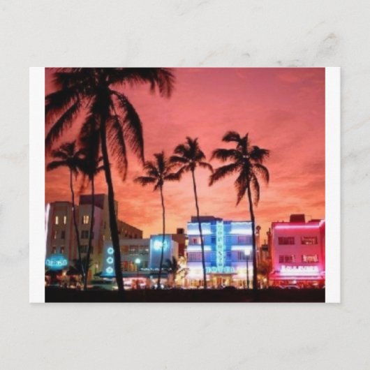 Miami Beach, Florida Postkarte (Vorderseite)