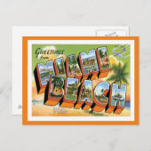 Miami Beach Florida Postkarte (Vorne/Hinten)