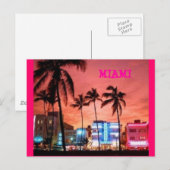 Miami Beach, Florida Postkarte (Vorne/Hinten)