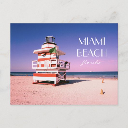 Miami Beach Florida Postkarte (Vorderseite)