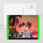 Miami Beach, Florida Postkarte (Vorne/Hinten)