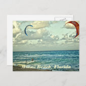 Miami Beach Florida Postkarte (Vorne/Hinten)