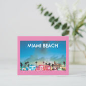 MIAMI BEACH FLORIDA POSTKARTE (Stehend Vorderseite)