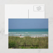 Miami Beach Florida Postkarte (Vorne/Hinten)