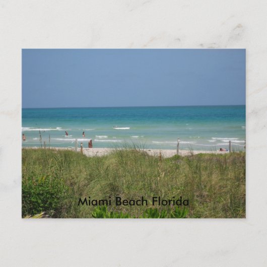 Miami Beach Florida Postkarte (Vorderseite)