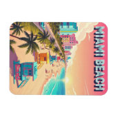 Miami Beach Florida Reise Magnet (Horizontal)