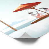 Miami Beach florida Reiseplakat Poster (Ecke)