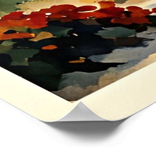 Miami Beach, Florida Reiseplakat Poster (Ecke)