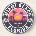 Miami Beach Florida Retro Sunset Souvenirs 60er Getränkeuntersetzer<br><div class="desc">Miami Beach Florida Vintag 60er Souvenirs. Miami Beach Florida - Retro Tropical Palm Tree 60er Souvenirs Vintages Design macht ein großartiges Weihnachts- oder Geburtstagsgeschenk für Liebhaber des Miami Beach. Das Retro-Sommerdesign ist ein perfektes Geschenk für Reisende und tropische Fans.</div>