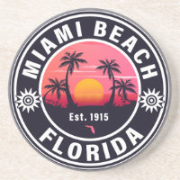 Miami Beach Florida Retro Sunset Souvenirs 60er
