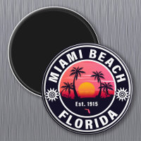 Miami Beach Florida Retro Sunset Souvenirs 60er