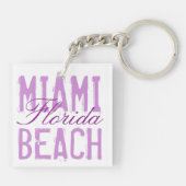 Miami Beach Florida Schlüsselanhänger (Rückseite)