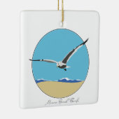 Miami Beach, Florida Sea Gull am Strand Keramikornament (Rechts)