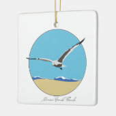 Miami Beach, Florida Sea Gull am Strand Keramikornament (Links)