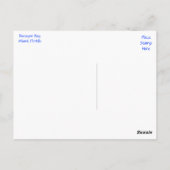 Miami Beach Florida Sklyline Travel Postcard Postkarte (Rückseite)