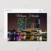 Miami Beach Florida Sklyline Travel Postcard Postkarte (Vorne/Hinten)